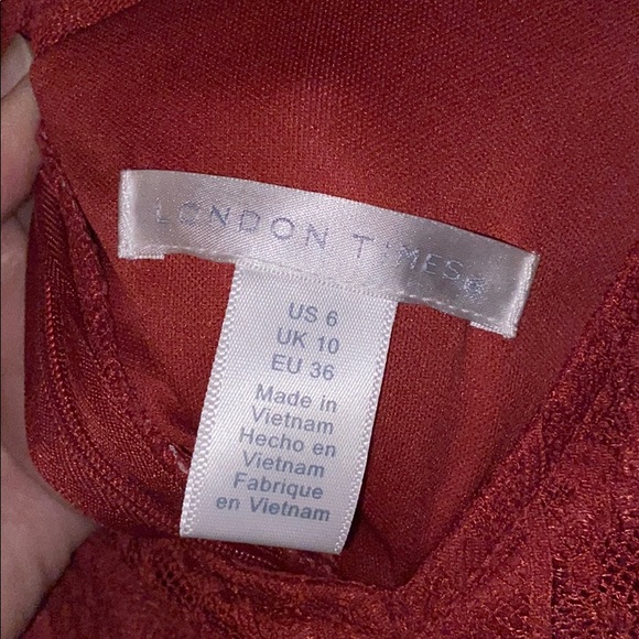 Rust red dress - Picture 4 of 4